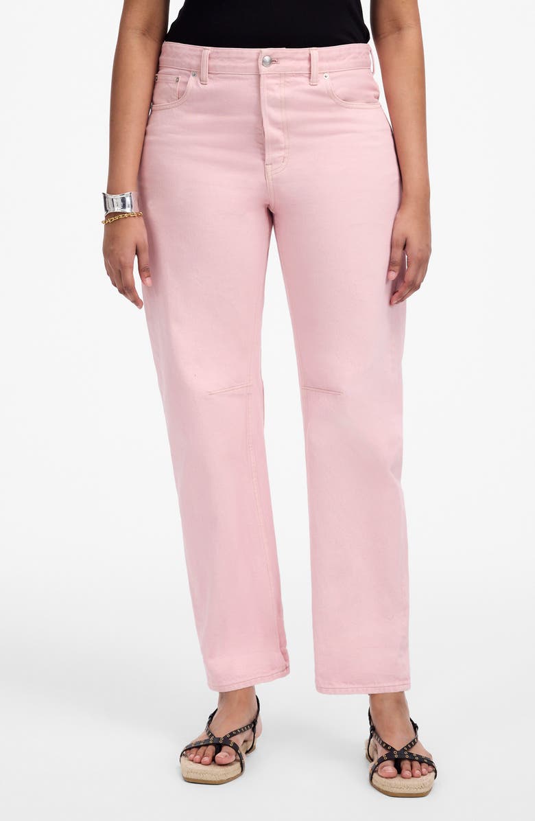 Madewell The Darted Barrel-Leg Jeans, Alternate, color, Subtle Blossom