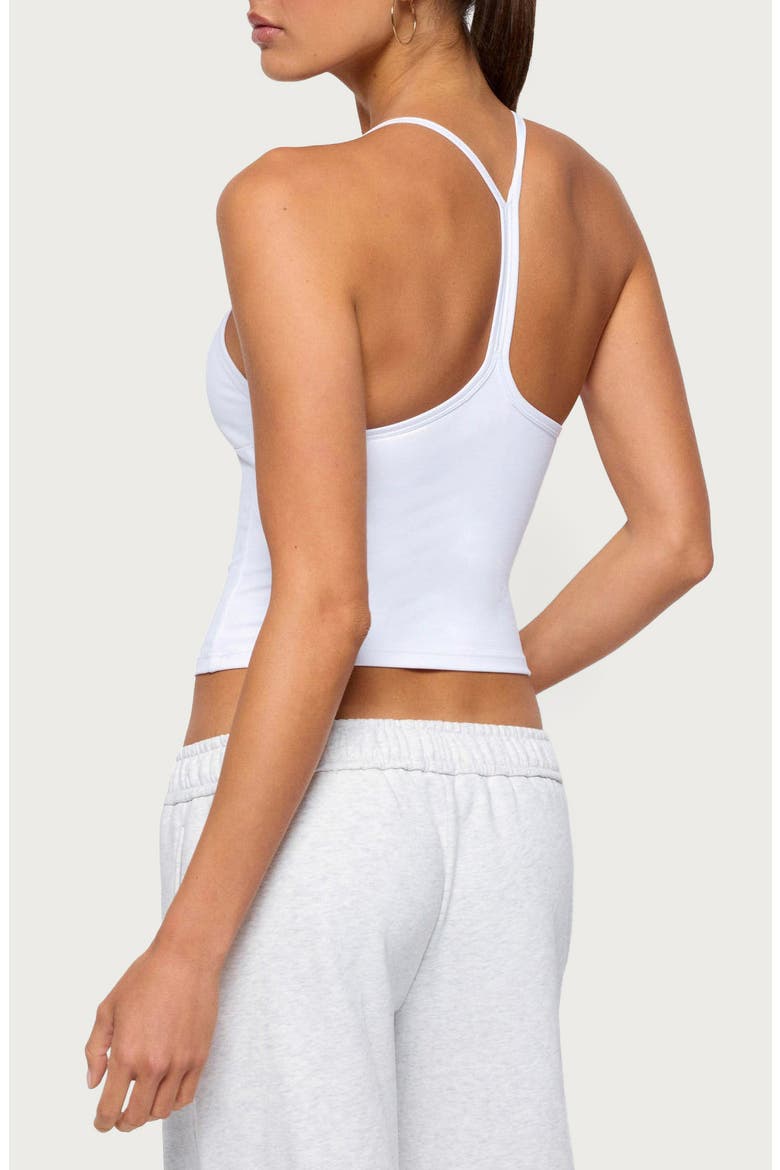 Dafni Scoop Neck Racerback Tank, Alternate, color, WHITE