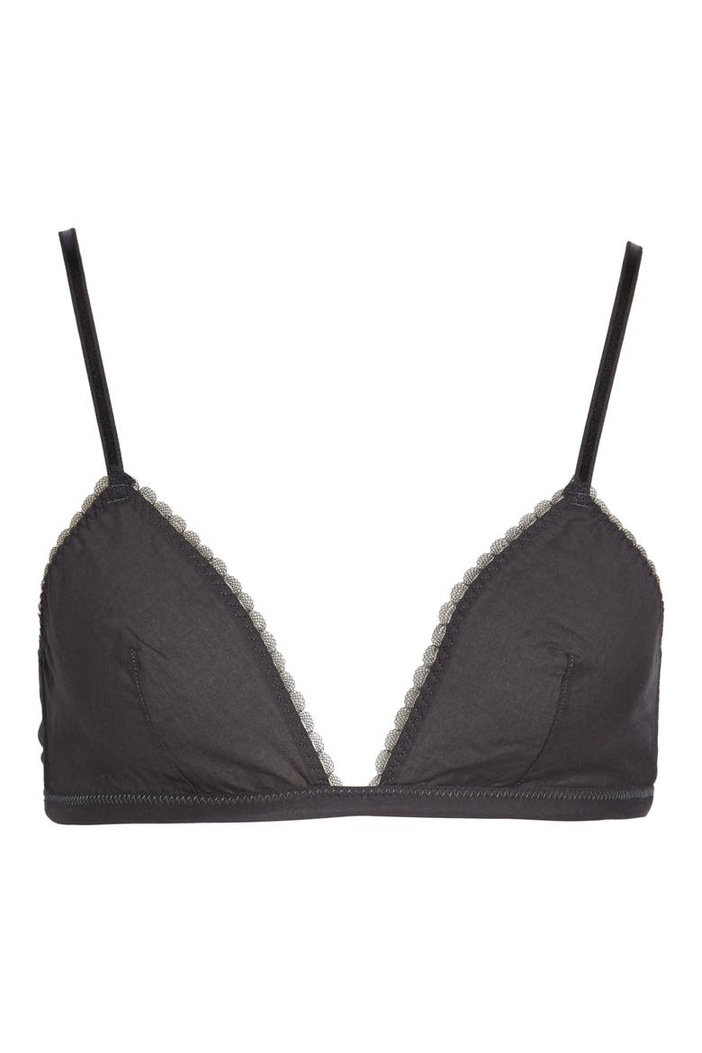 Triangle Bralette, Alternate, color, DARK CHARCOAL