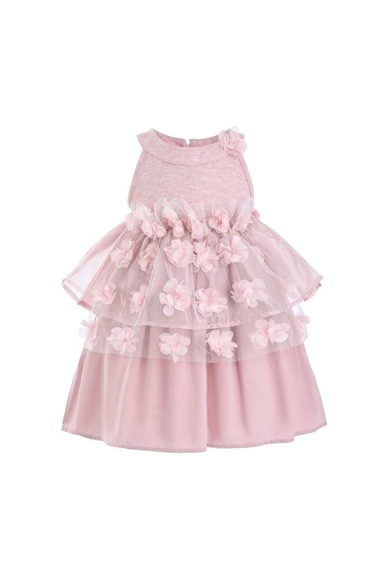 Veda Petal Princess Tulle Dress, Main, color, Pink