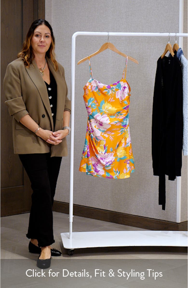 Cerinthe Floral Minidress, sales video thumbnail