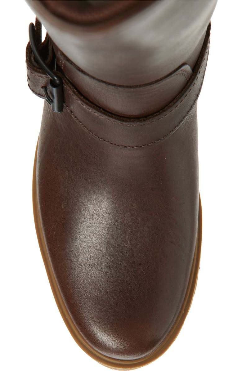 Timberland Carnaby Tall Zip Boot, Alternate, color, Dark Brown Grain