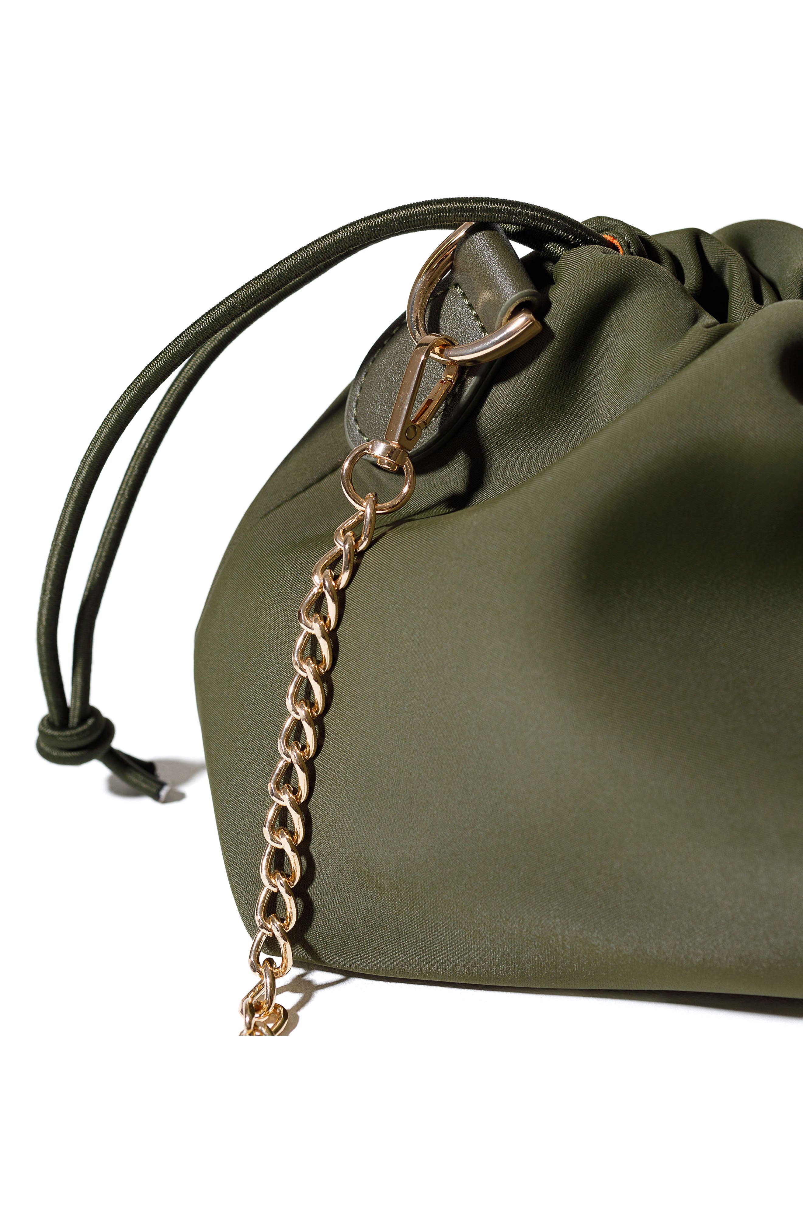 Puff Neoprene Clutch, Alternate, color, SAFARI GREEN