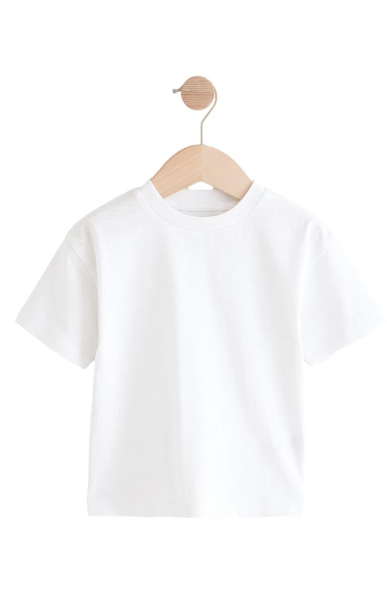 NEXT Kids' Stripe Overalls & T-Shirt Set, Alternate, color, Neutral