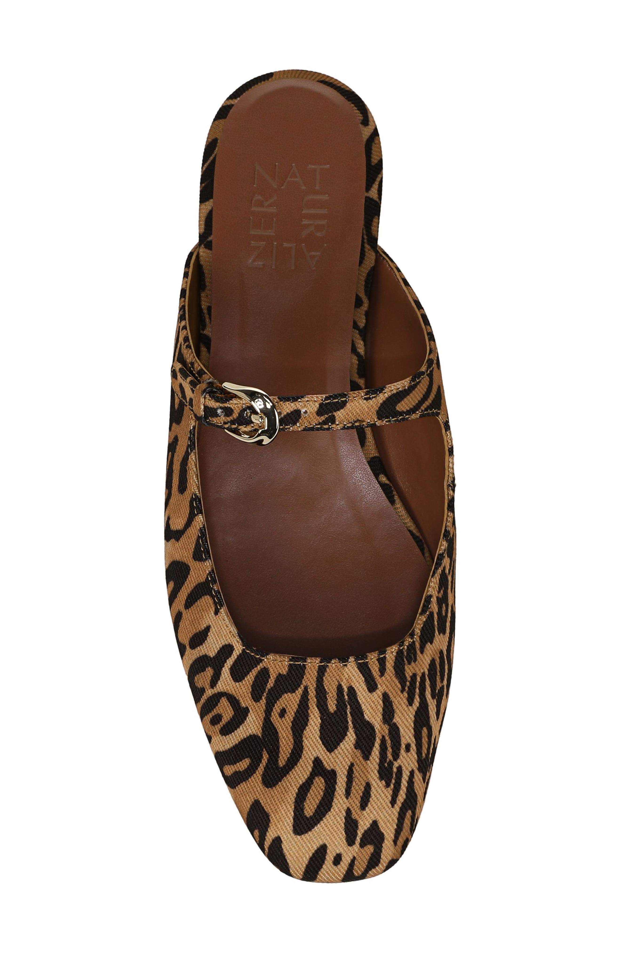 Naturalizer Apple Mary Jane Mule, Alternate, color, Dark Brown Leopard