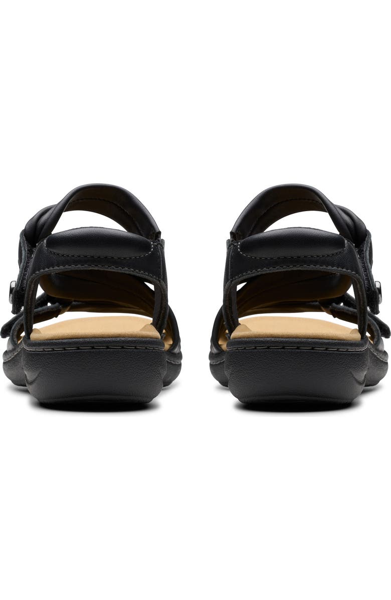 Clarks<sup>®</sup> Laurieann Bell Sandal, Alternate, color, Black Leather