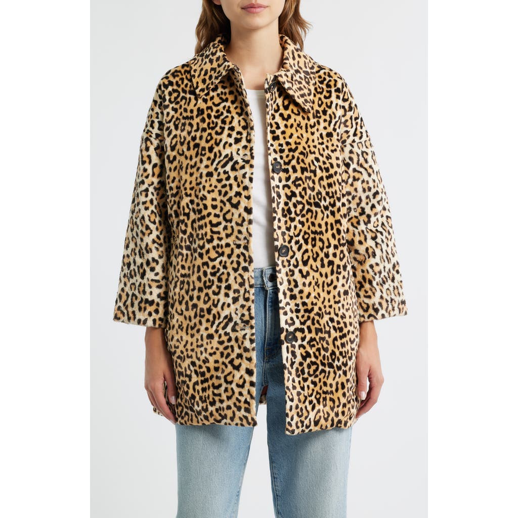 The Great . The Car Coat In Animal Print