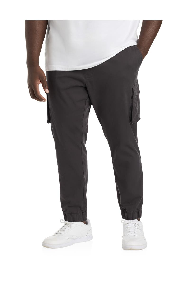 True Nation by DXL Cargo Joggers, Alternate, color, Obsidian