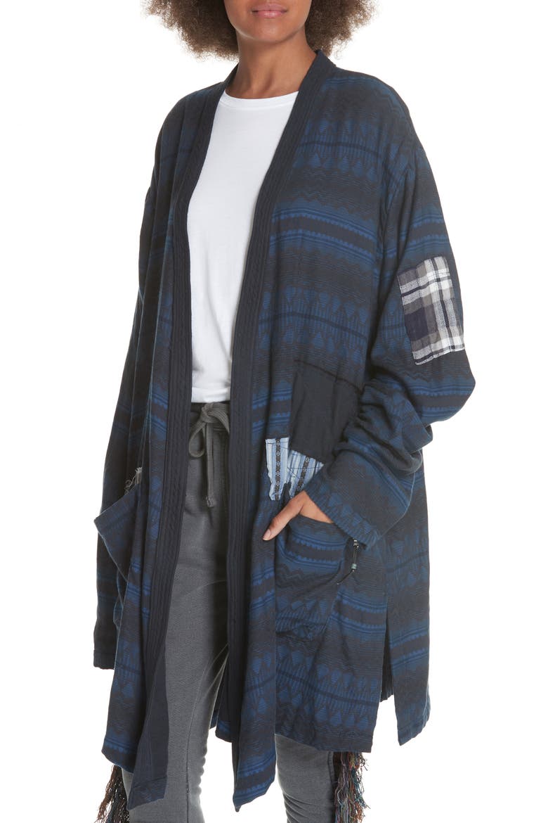 Swarovski Crystal Western Kimono, Alternate, color, BLUE