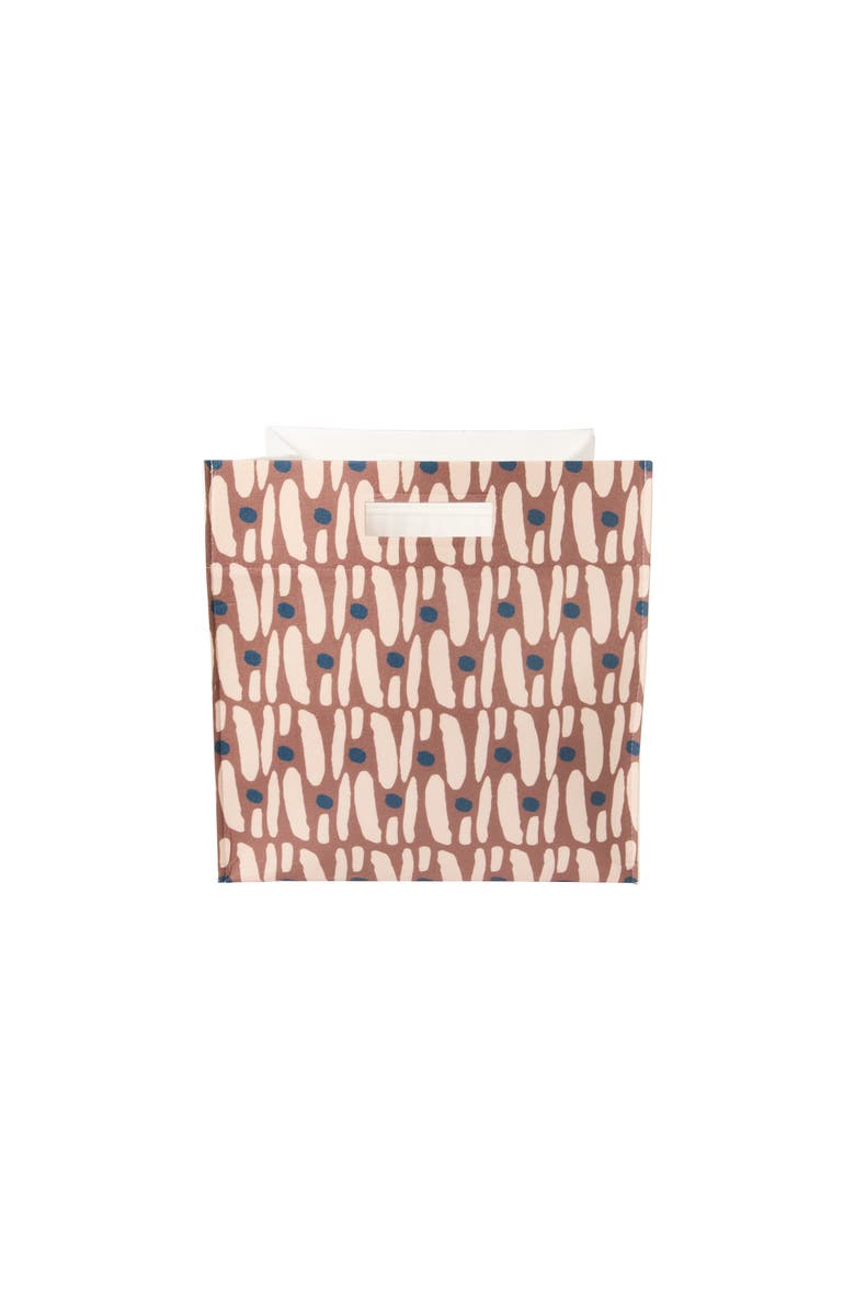 Dance Happy Mosaic Storage Bin, Main, color, Rust