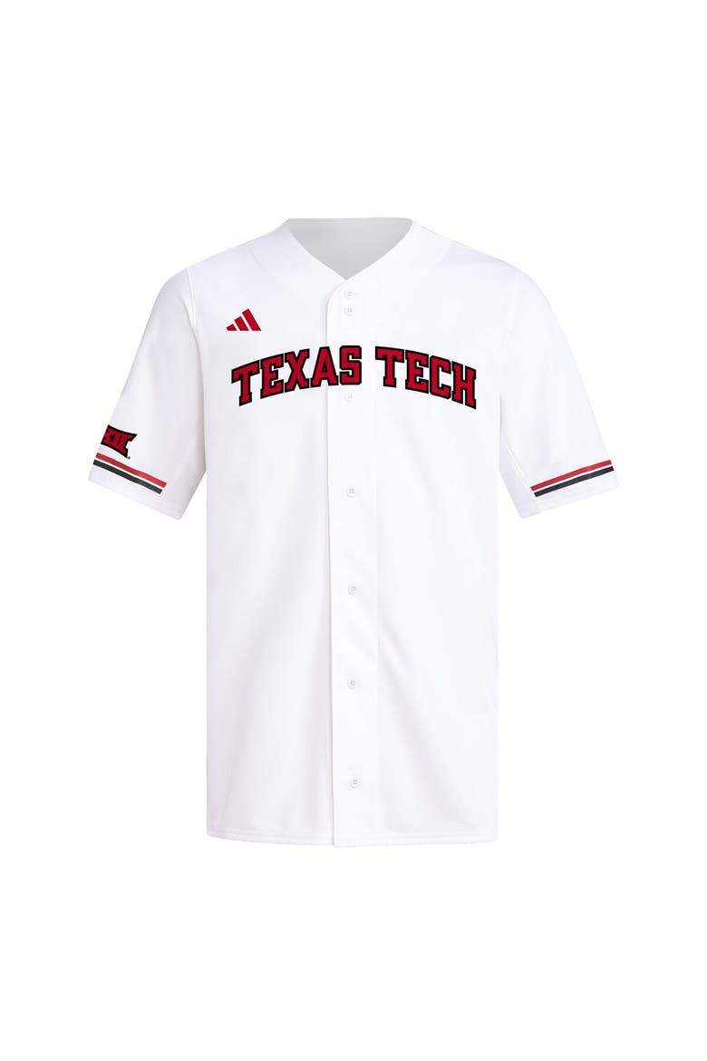 Men's adidas  White Texas Tech Red Raiders Replica Baseball Jersey, Alternate, color, White