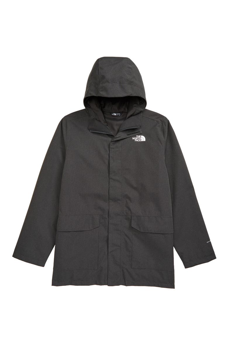 Mix & Match TriClimate Water Repellent Hooded Jacket, Main, color, ASPHALT GREY HEATHER