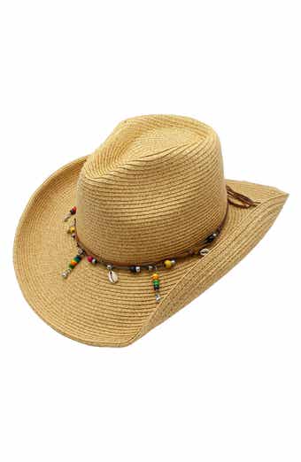 PETER GRIMM Makahiki Straw Cowboy Hat