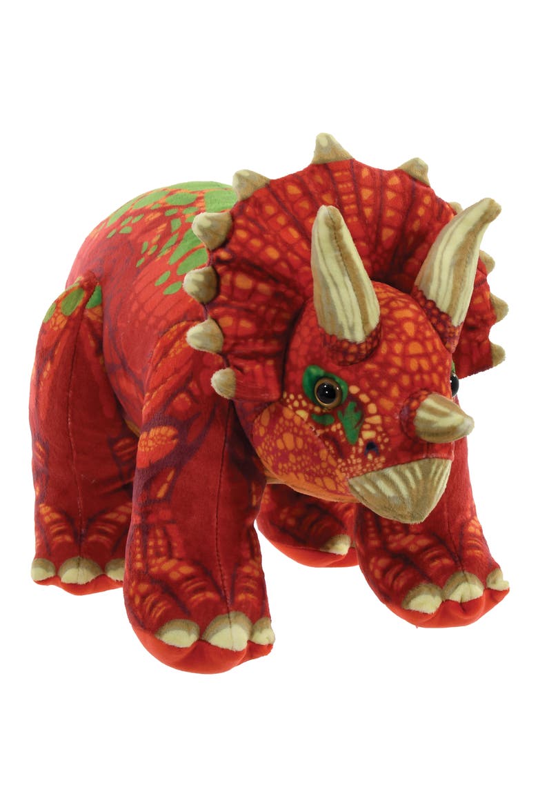 Triceratops 3D Fleece Pillow, Main, color, MULTI