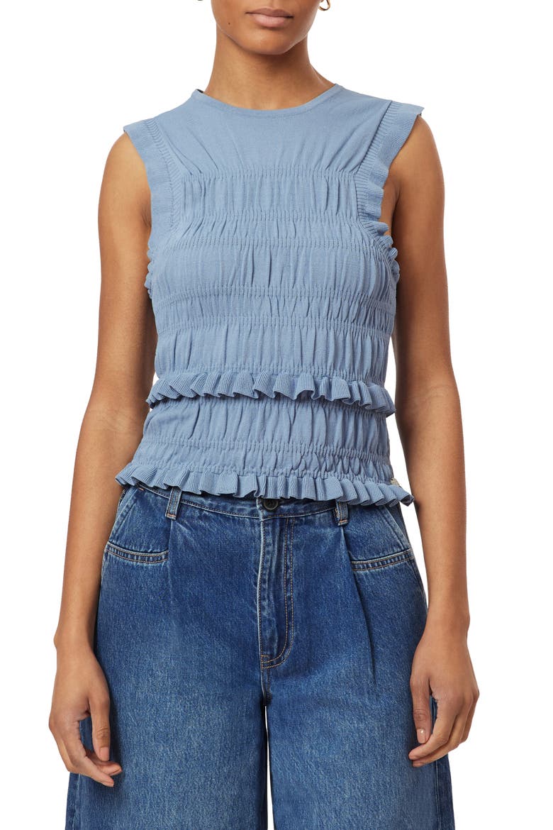 Smocked Tank Top, Main, color, INFINITY