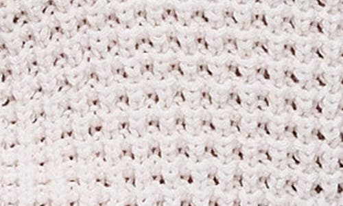 Topshop Short Sleeve Chunky Cotton Sweater In White