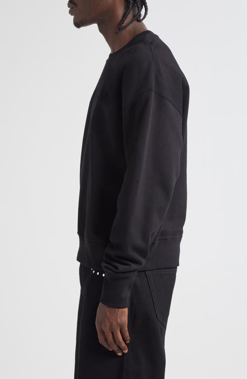 Alexander Mcqueen Cotton Sweatshirt With Ribbed Cuffs And Hem In Black