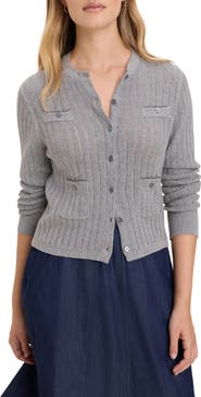 nz BY NIC AND ZOE Cotton Pointelle Cardigan