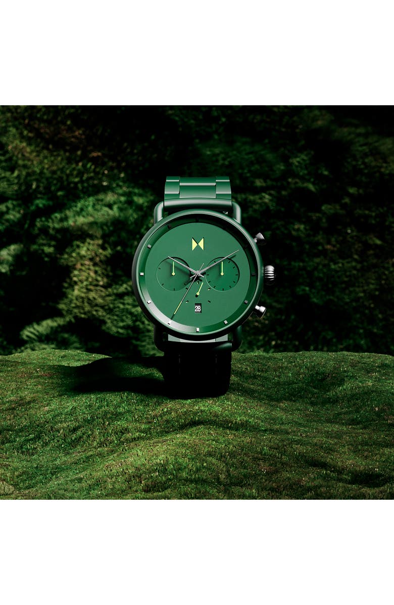 MVMT Chronograph Ceramic Bracelet Watch, 45mm, Alternate, color, 