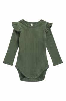 Kids' Shoulder Ruffle Long Sleeve Bodysuit