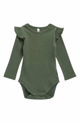Kids' Shoulder Ruffle Long Sleeve Bodysuit