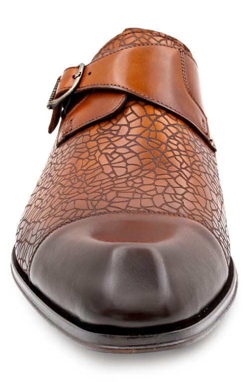 Mezlan Laser Patina Monk Strap Loafer