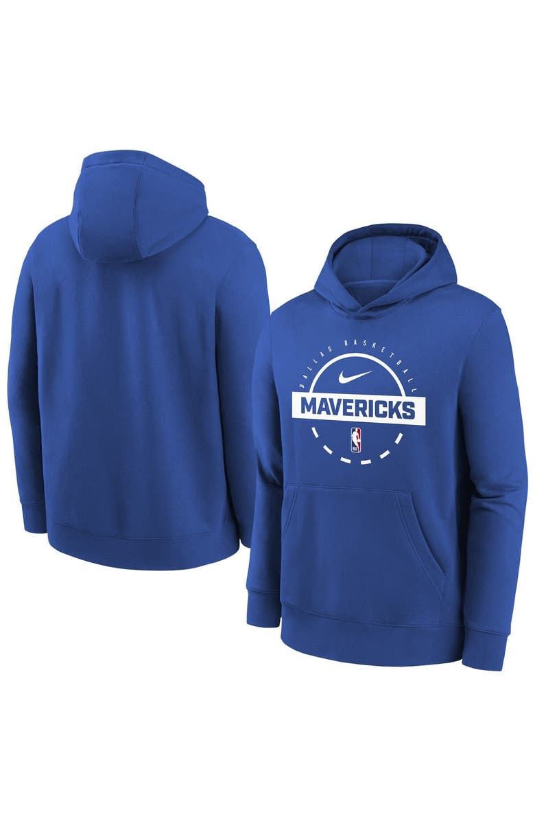 Nike Youth Nike Blue Dallas Mavericks 2025/26 Club Fleece Practice Hoodie, Main, color, Blue