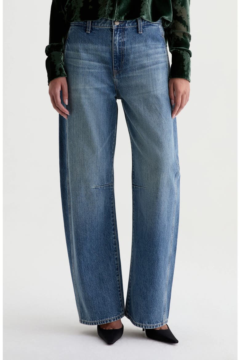 Mercer High Waist Barrel Jeans, Main, color, VIBRATO