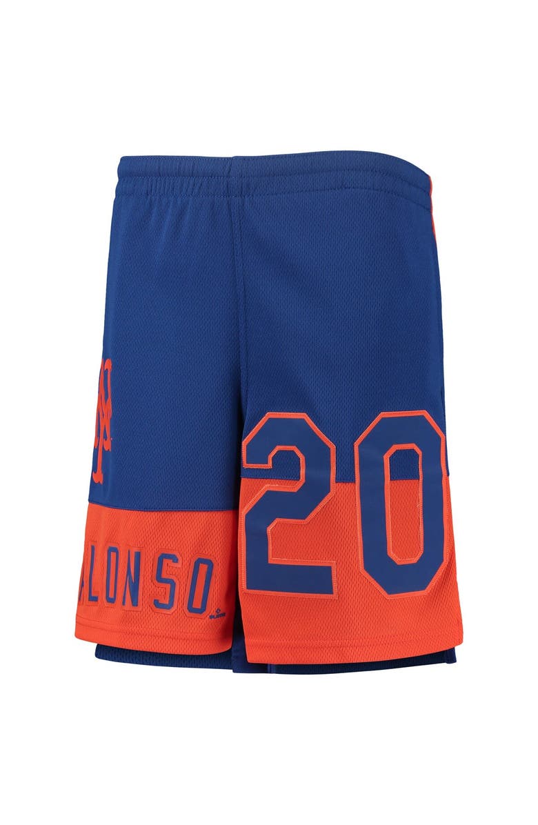 Outerstuff Youth Pete Alonso Royal New York Mets Pandemonium Name & Number Shorts, Alternate, color, 
