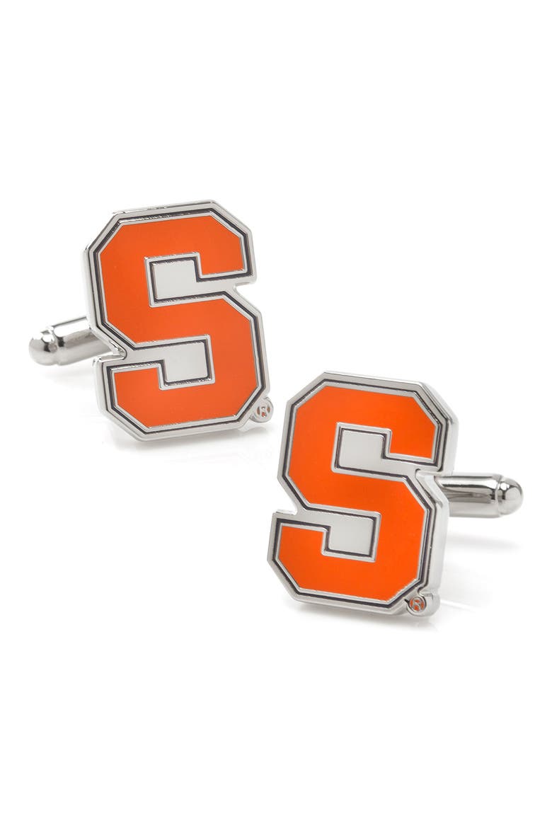 NCAA Collegiate Syracuse University Orange Cuff Links, Main, color, SYRACUSE UNIV PRIMARY S LOGO