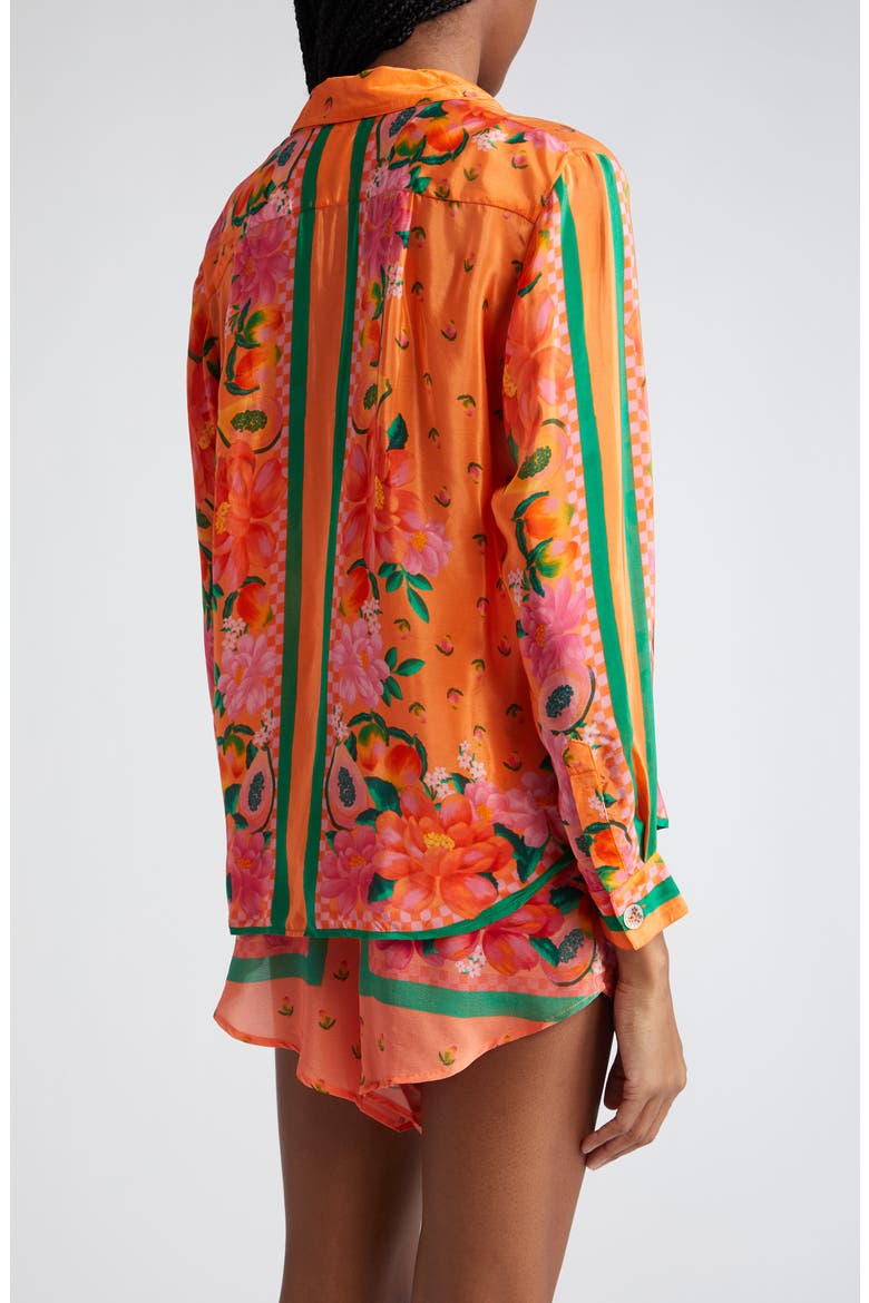 Fruit Garden Button-Up Shirt, Alternate, color, FRUIT GARDEN SCARF O