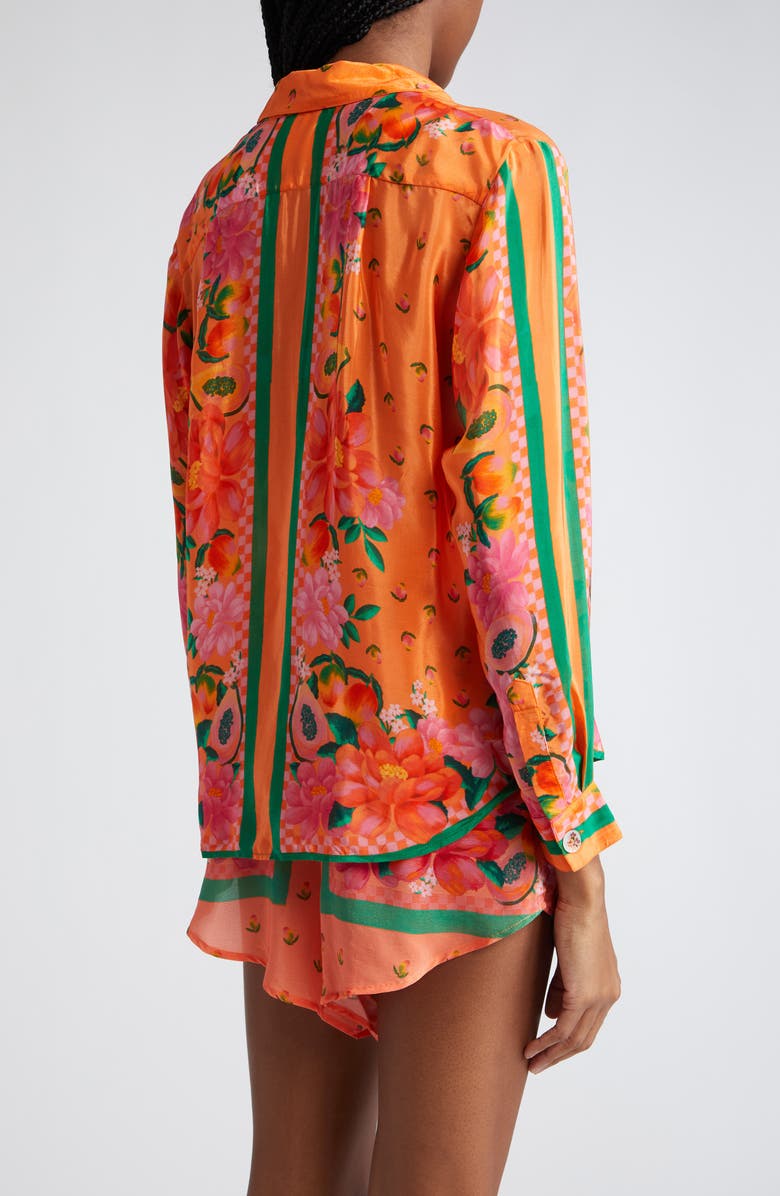 FARM Rio Fruit Garden Button-Up Shirt, Alternate, color, 