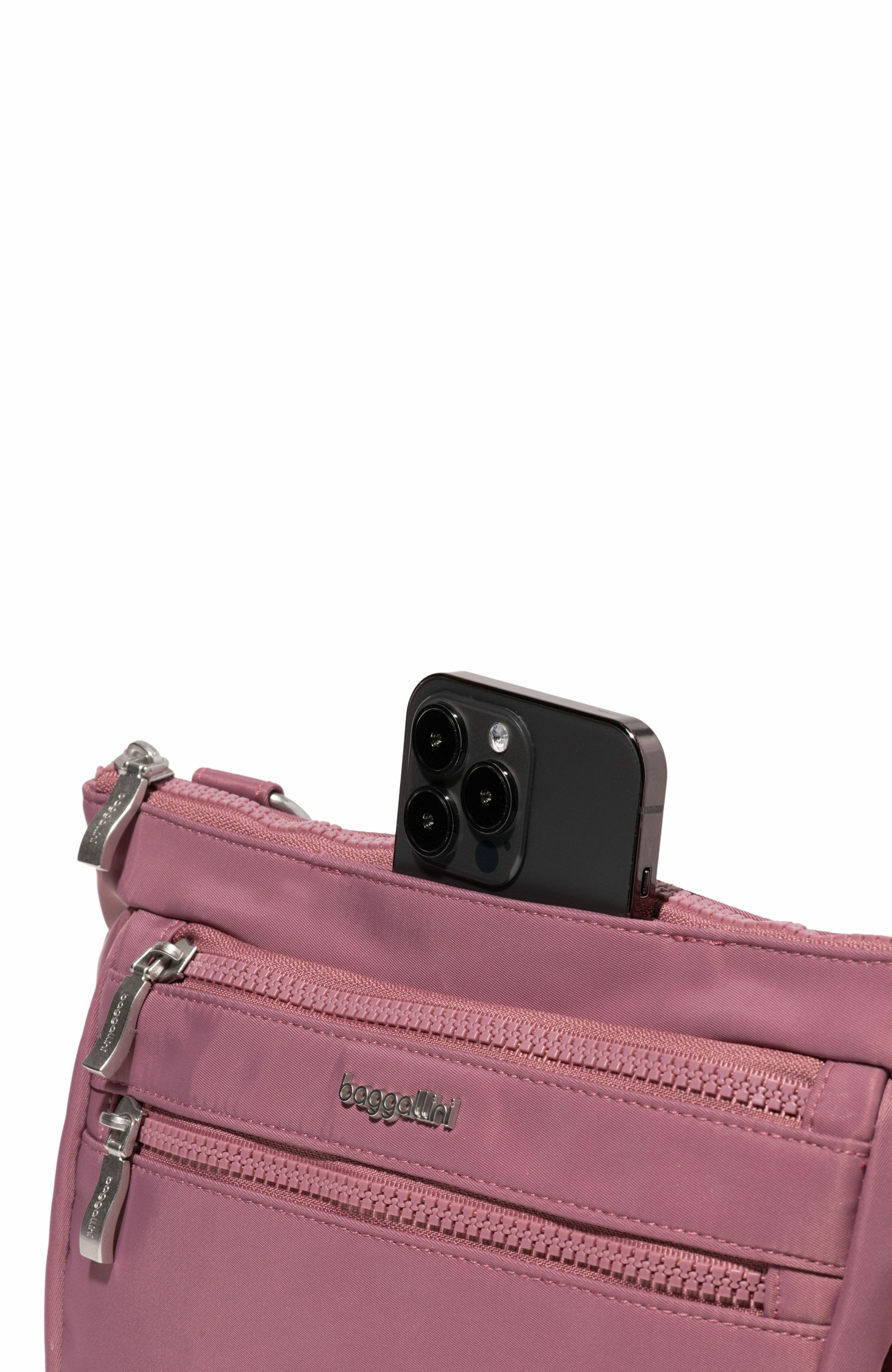 Pocket Belt Bag Convertible Crossbody Waist Pack, Alternate, color, Mauve Twill