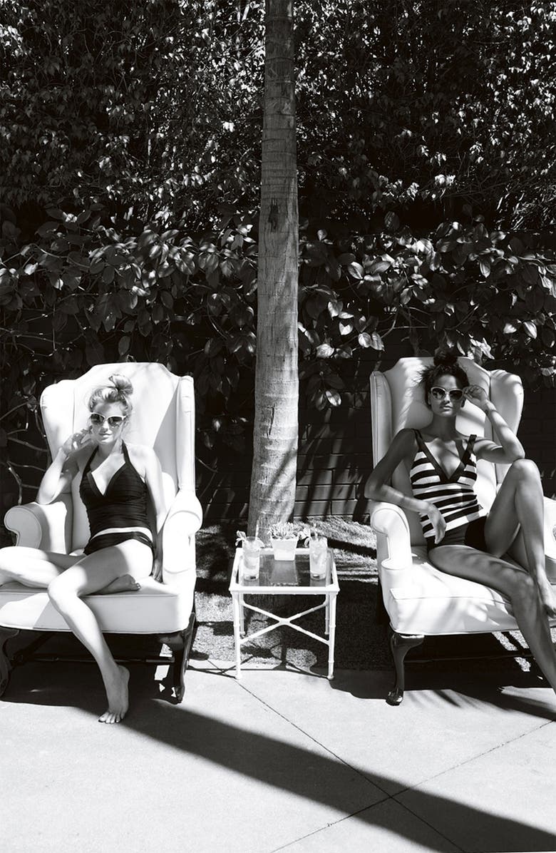 La Blanca Stripe Tankini Top, Alternate, color, 