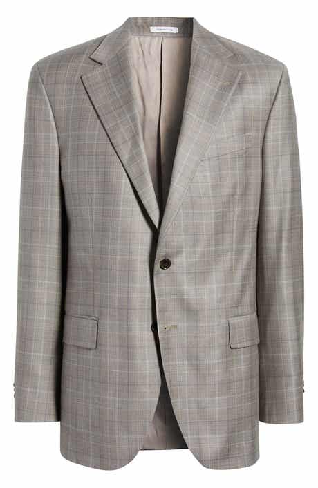 Peter Millar Hartford Classic Fit Plaid Wool Sport Coat