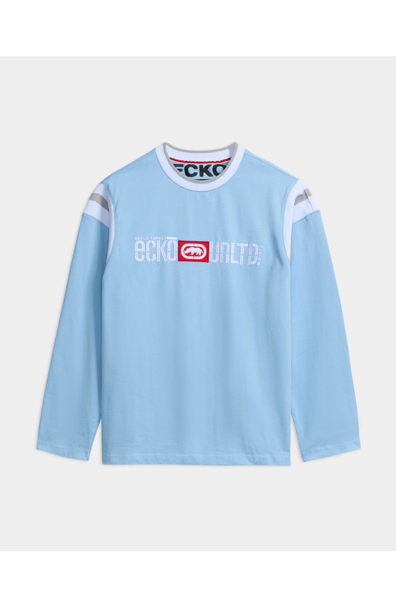 ECKO World Famous Long Sleeve Shirt, Main, color, Carolina Blue