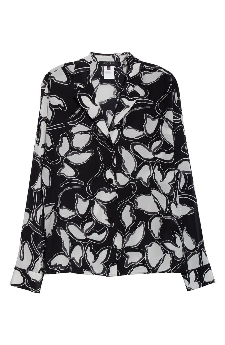 Lafayette 148 New York Mariabella Floral Silk Blouse, Alternate, color,