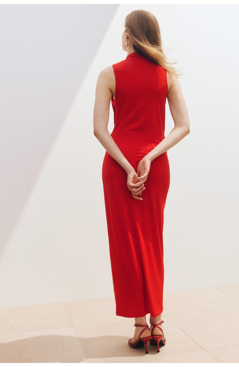 H&M Draped Maxi Dress, Alternate, color, Red