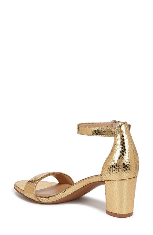 Naturalizer Vera Glitz Ankle Strap Sandal In Gold