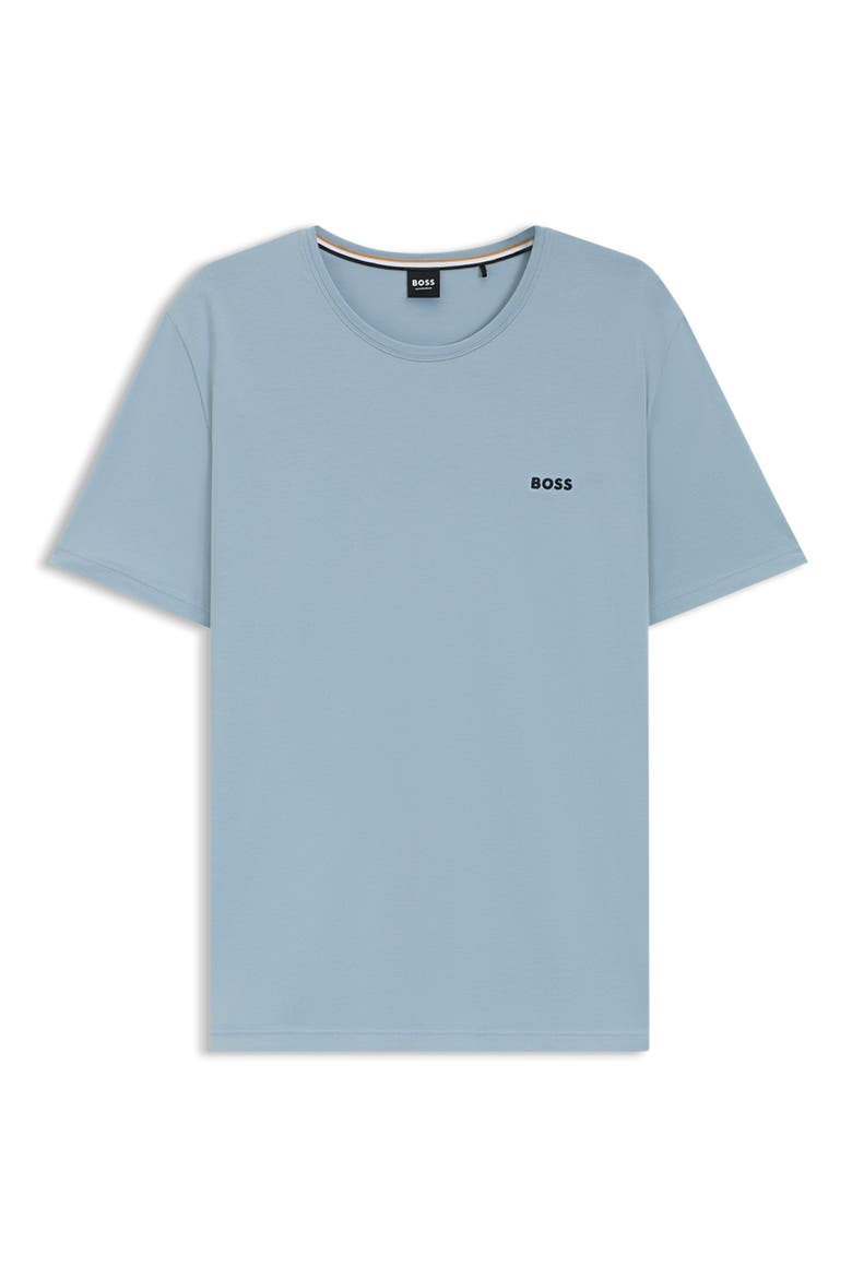 Mix Match Stretch Modal Pajama T-Shirt, Alternate, color, OPEN BLUE