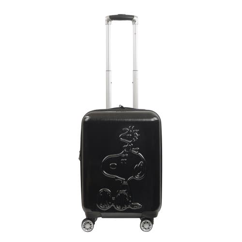 Ful Peanuts Snoopy & Woodstock Embossed Molded Hardside 22" Caryon Suitecase Spinner