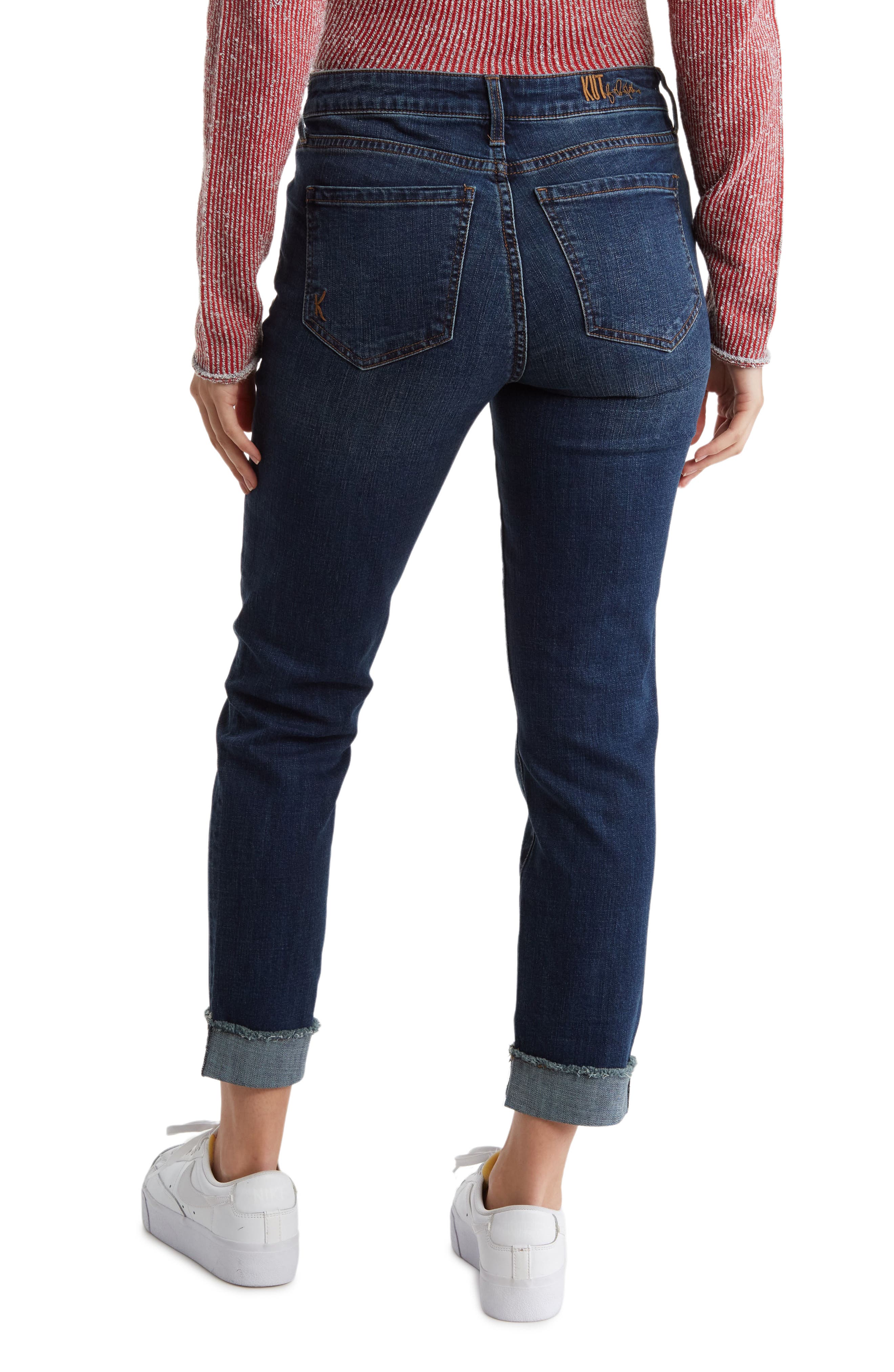 Asher Cuffed Ankle Straight Leg Jeans - image 2