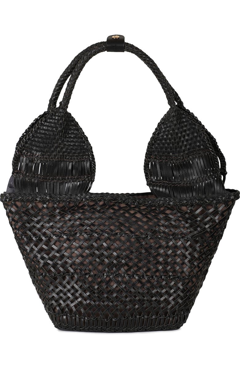 Rafe New York Margarita Woven Tote, Main, color, Black