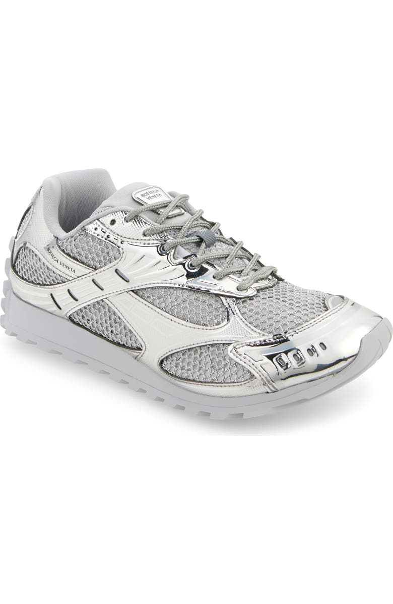Bottega Veneta Orbit Sneaker, Main, color, Silver