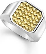 LAGOS Men's Anthem Caviar Signet Ring
