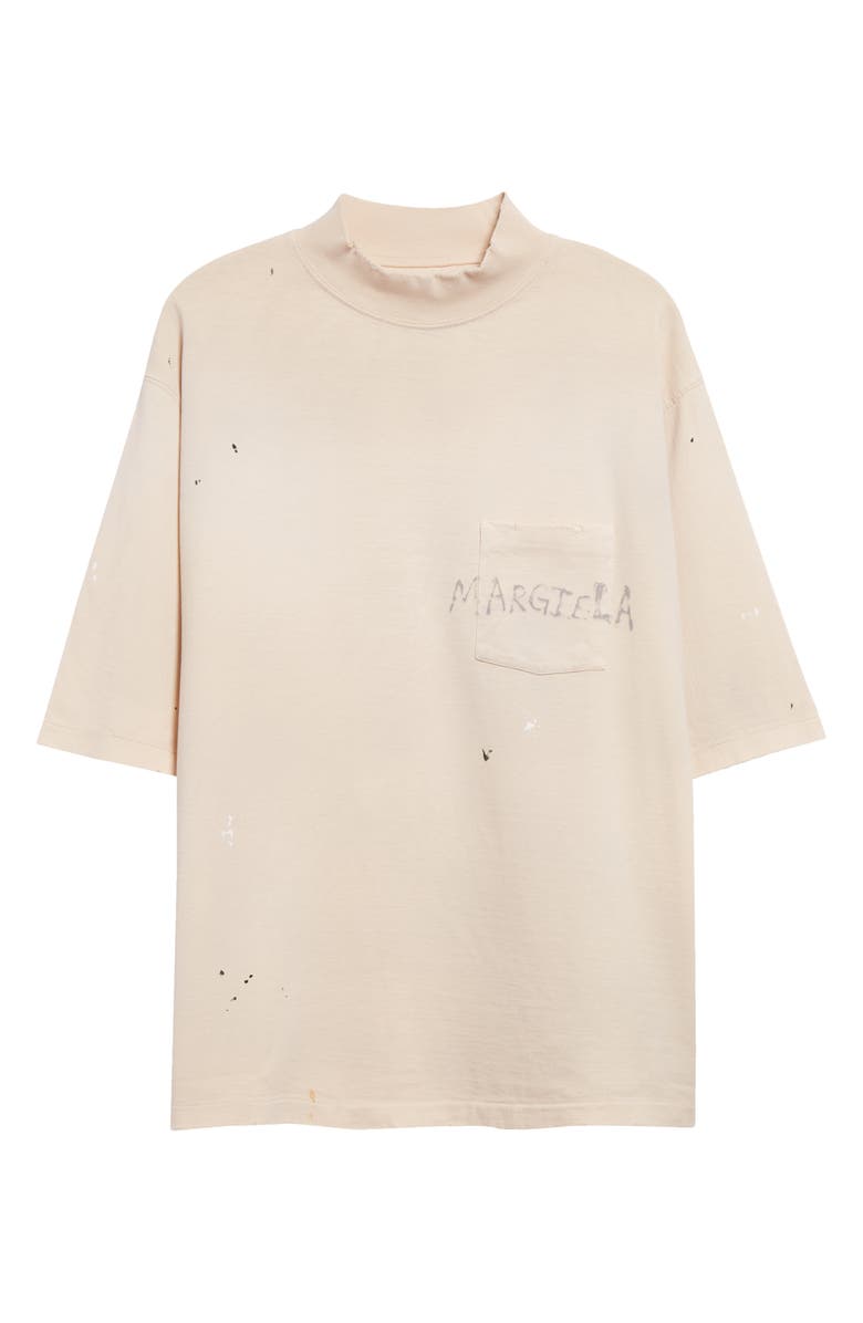 Maison Margiela Paint Splatter Cotton Graphic T-Shirt, Alternate, color, Dirty Ecru
