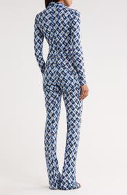 Diane von Furstenberg Jordana Long Sleeve Jumpsuit