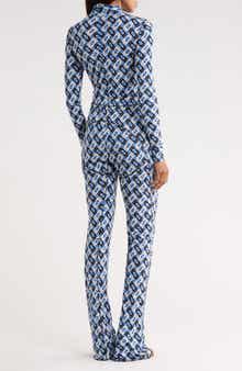 Diane von Furstenberg Jordana Long Sleeve Jumpsuit