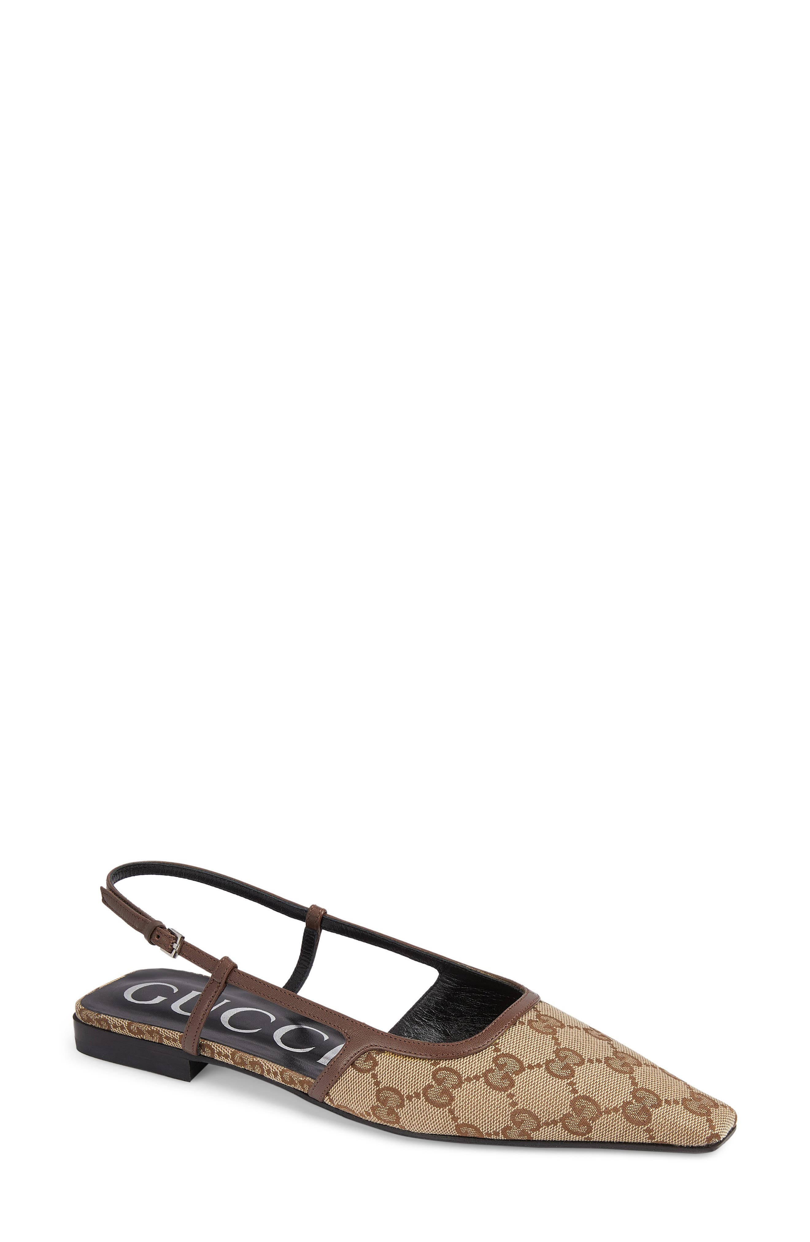 Gucci Demi GG Slingback Flat, Main, color, 