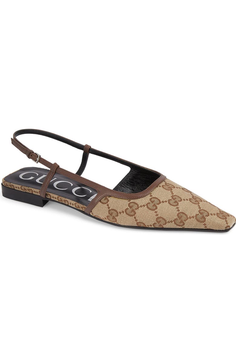 Gucci Demi GG Slingback Flat, Main, color,